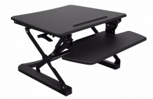 RR1 Rapid Riser Quick Delivery Height Adjustable Desk Top Unit. Gas Strut. 2 Sizes: RR1 680 X 590 : RR2 890 X 590.  Black Or White